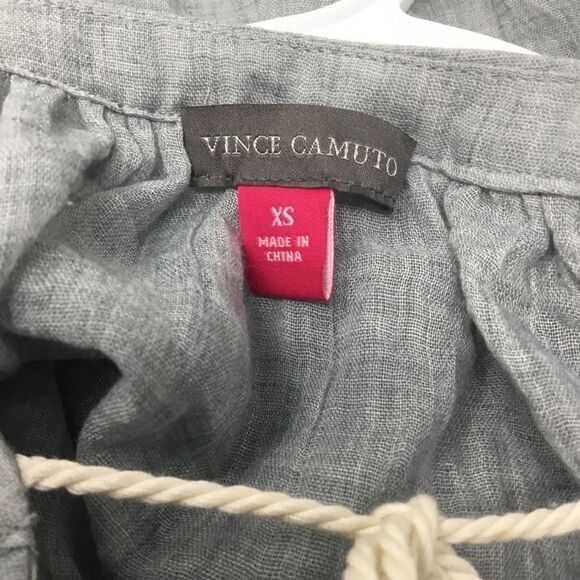 Vince Camuto Embroidered Tassel-Tie Top (A7) - Picture 5 of 7